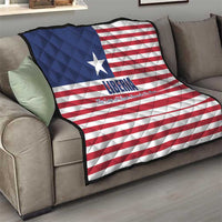 Liberia Flag Style Quilt The Love of Liberty Brought Us Here