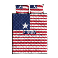 Liberia Flag Style Quilt Bed Set The Love of Liberty Brought Us Here