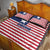 Liberia Flag Style Quilt Bed Set The Love of Liberty Brought Us Here
