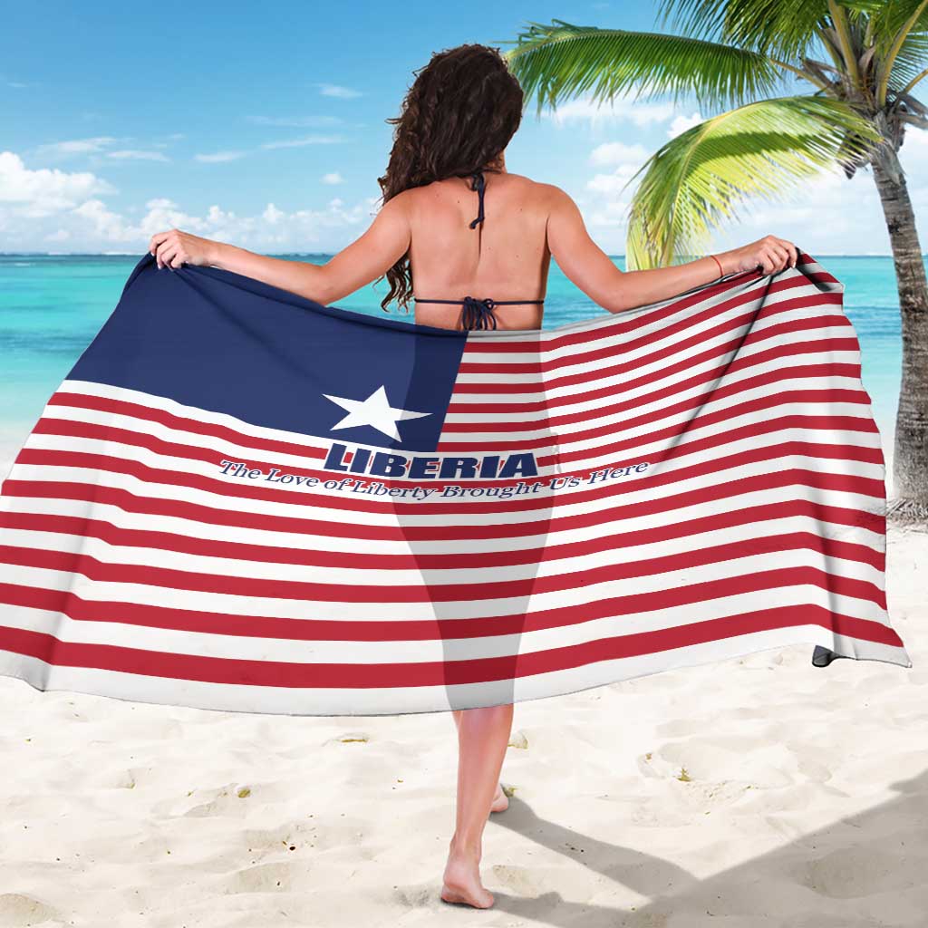 Liberia Flag Style Sarong The Love of Liberty Brought Us Here