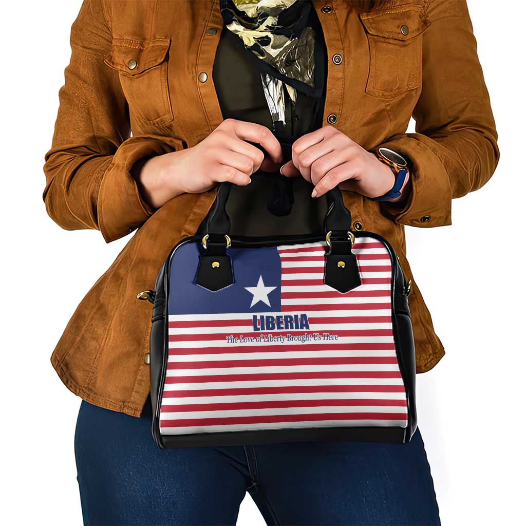 Liberia Flag Style Shoulder Handbag The Love of Liberty Brought Us Here