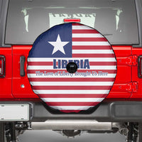 Liberia Flag Style Spare Tire Cover The Love of Liberty Brought Us Here