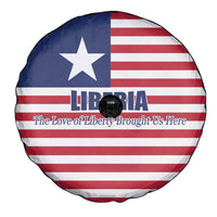 Liberia Flag Style Spare Tire Cover The Love of Liberty Brought Us Here