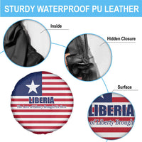 Liberia Flag Style Spare Tire Cover The Love of Liberty Brought Us Here
