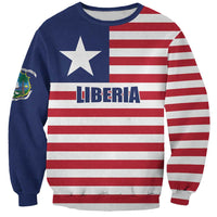 Liberia Flag Style Sweatshirt The Love of Liberty Brought Us Here