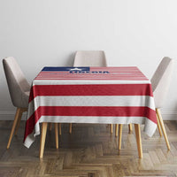 Liberia Flag Style Tablecloth The Love of Liberty Brought Us Here