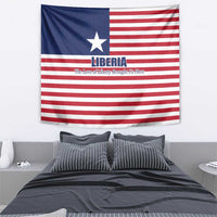 Liberia Flag Style Tapestry The Love of Liberty Brought Us Here