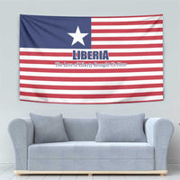 Liberia Flag Style Tapestry The Love of Liberty Brought Us Here