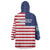 Liberia Flag Style Wearable Blanket Hoodie The Love of Liberty Brought Us Here