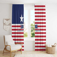 Liberia Flag Style Window Curtain The Love of Liberty Brought Us Here