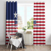 Liberia Flag Style Window Curtain The Love of Liberty Brought Us Here