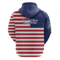 Liberia Flag Style Zip Hoodie The Love of Liberty Brought Us Here