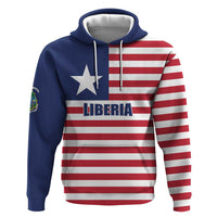 Liberia Flag Style Zip Hoodie The Love of Liberty Brought Us Here