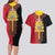 Haiti First Empire 1804-1806 Couples Matching Long Sleeve Bodycon Dress and Hawaiian Shirt Liberte ou la Mort!