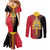 Haiti First Empire 1804-1806 Couples Matching Mermaid Dress and Long Sleeve Button Shirt Liberte ou la Mort!