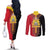 Haiti First Empire 1804-1806 Couples Matching Off The Shoulder Long Sleeve Dress and Long Sleeve Button Shirt Liberte ou la Mort!