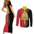 Haiti First Empire 1804-1806 Couples Matching Short Sleeve Bodycon Dress and Long Sleeve Button Shirt Liberte ou la Mort!