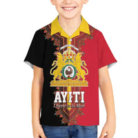 Haiti First Empire 1804-1806 Family Matching Long Sleeve Bodycon Dress and Hawaiian Shirt Liberte ou la Mort!