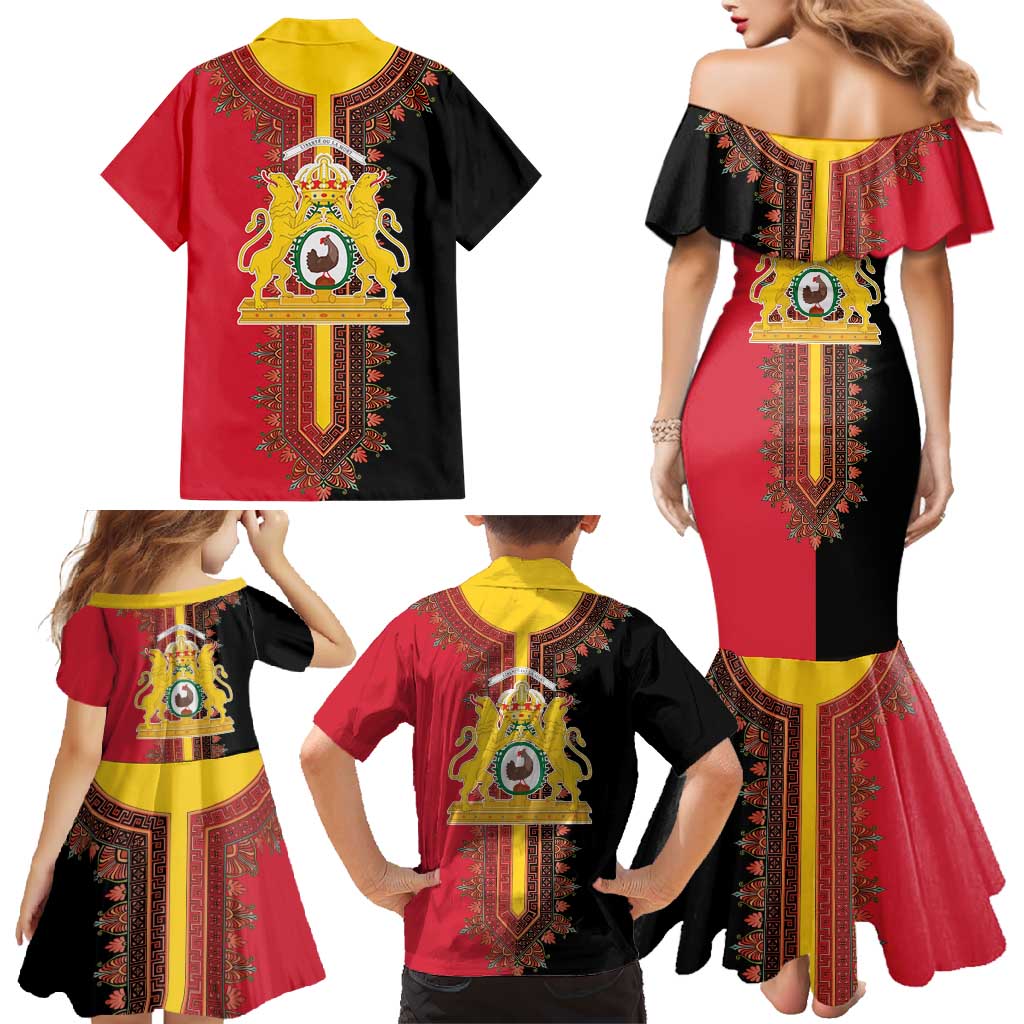 Haiti First Empire 1804-1806 Family Matching Mermaid Dress and Hawaiian Shirt Liberte ou la Mort!