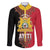 Haiti First Empire 1804-1806 Family Matching Off The Shoulder Long Sleeve Dress and Hawaiian Shirt Liberte ou la Mort!