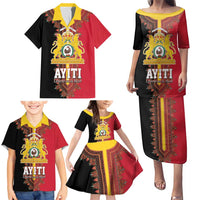 Haiti First Empire 1804-1806 Family Matching Puletasi and Hawaiian Shirt Liberte ou la Mort!