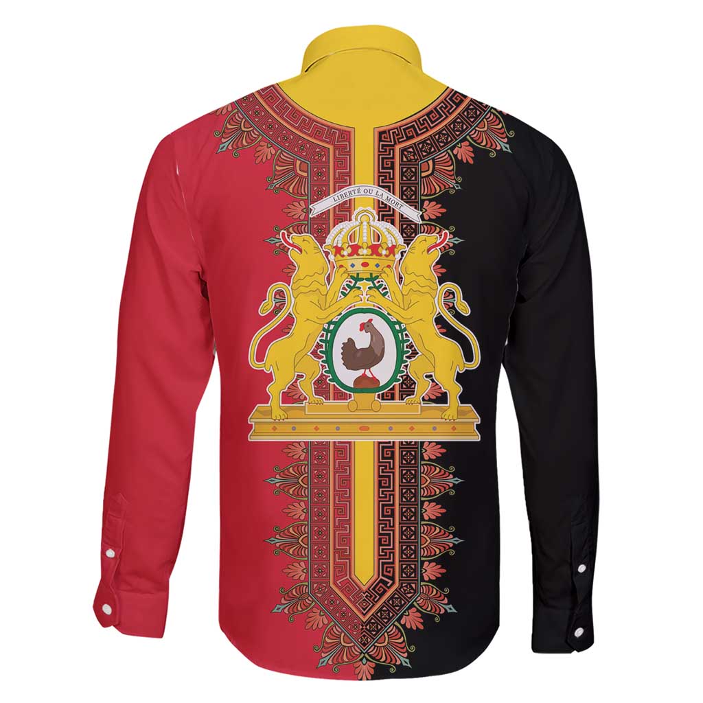 Haiti First Empire 1804-1806 Family Matching Short Sleeve Bodycon Dress and Hawaiian Shirt Liberte ou la Mort!