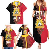 Haiti First Empire 1804-1806 Family Matching Summer Maxi Dress and Hawaiian Shirt Liberte ou la Mort!