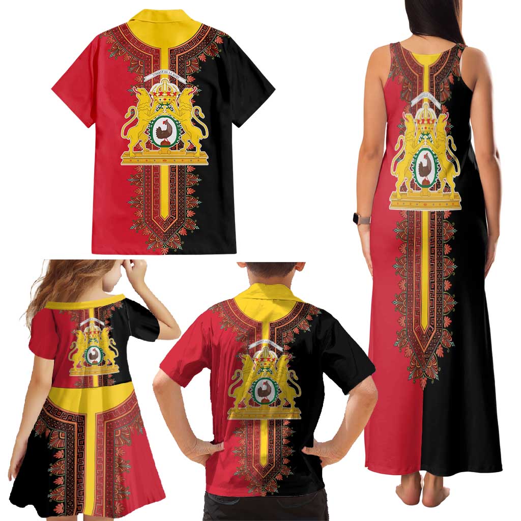 Haiti First Empire 1804-1806 Family Matching Tank Maxi Dress and Hawaiian Shirt Liberte ou la Mort!