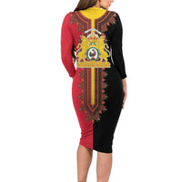 Haiti First Empire 1804-1806 Long Sleeve Bodycon Dress Liberte ou la Mort!