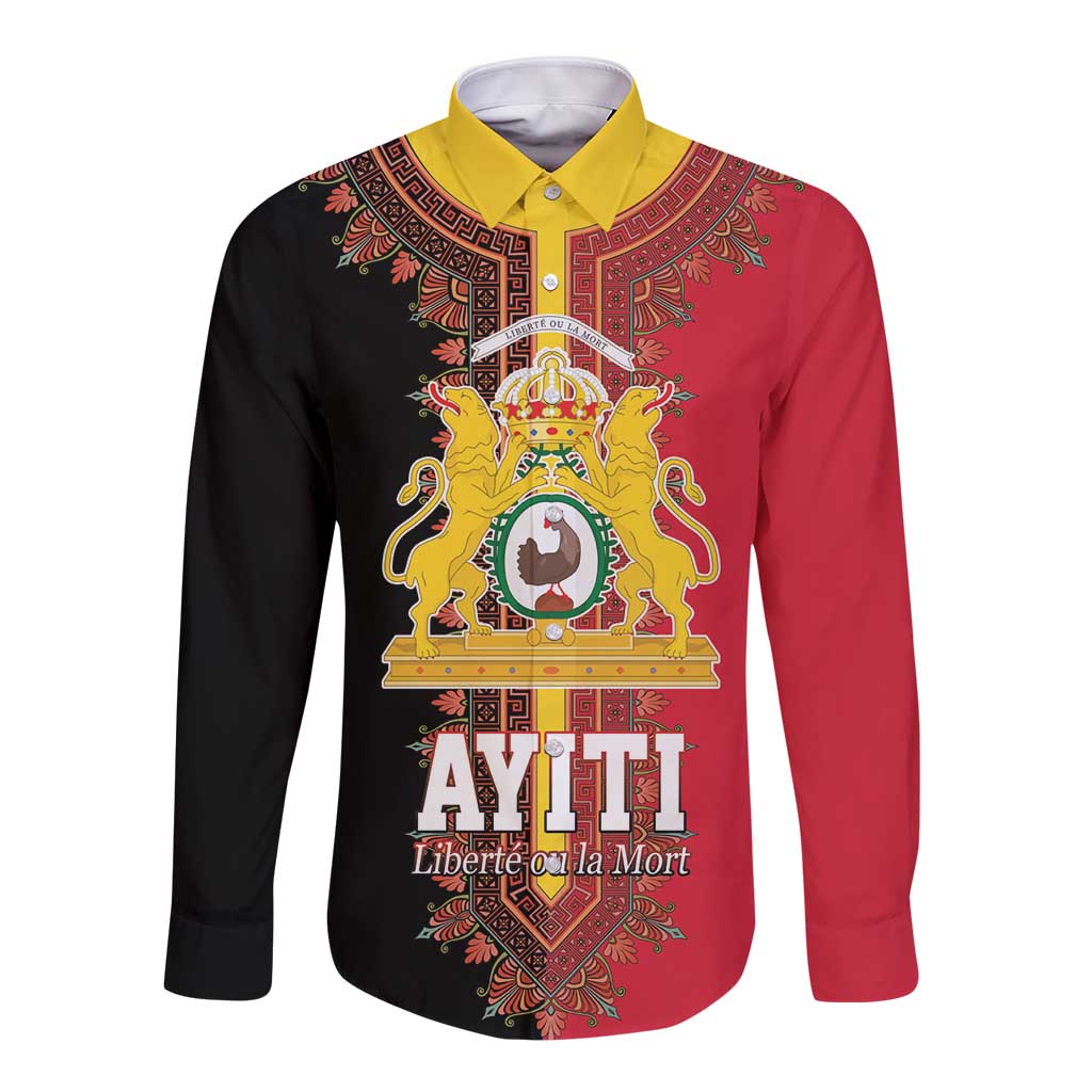 Haiti First Empire 1804-1806 Long Sleeve Button Shirt Liberte ou la Mort!