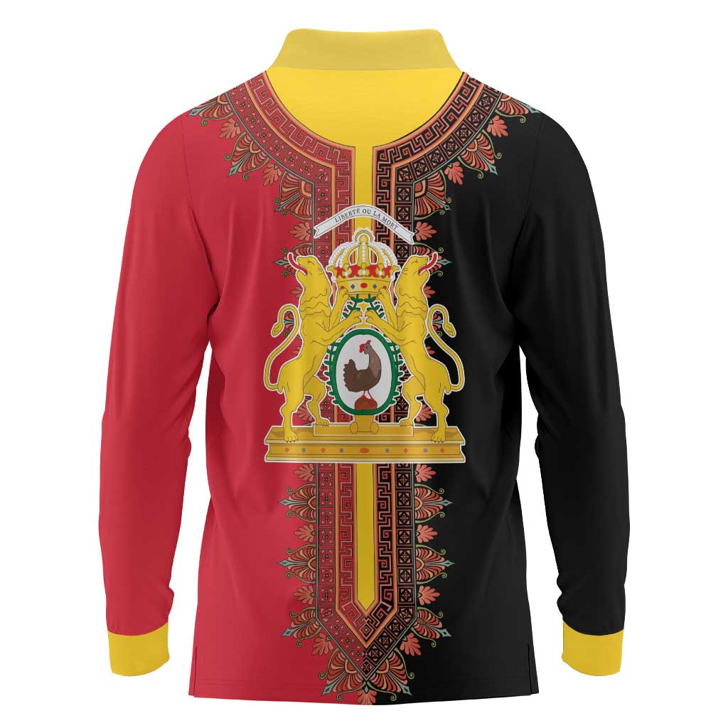 Haiti First Empire 1804-1806 Long Sleeve Polo Shirt Liberte ou la Mort!