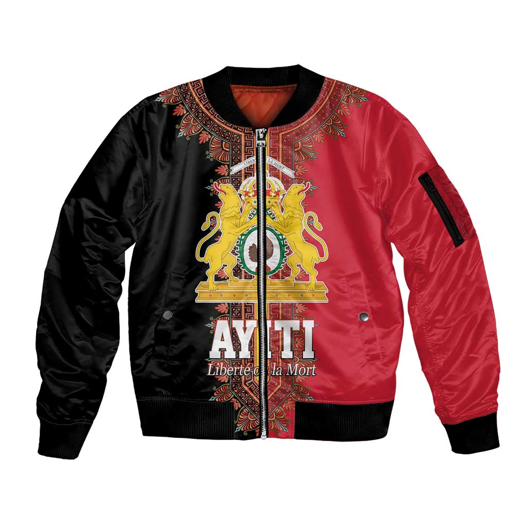 Haiti First Empire 1804-1806 Sleeve Zip Bomber Jacket Liberte ou la Mort!