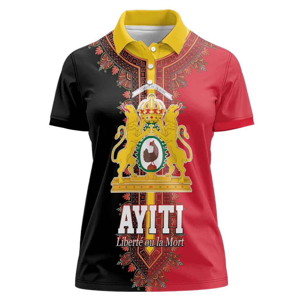 Haiti First Empire 1804-1806 Women Polo Shirt Liberte ou la Mort!