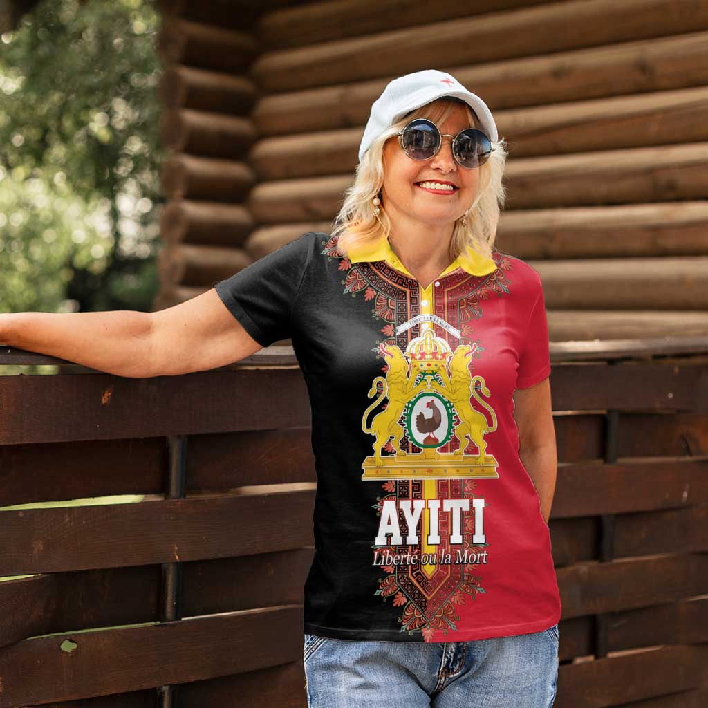 Haiti First Empire 1804-1806 Women Polo Shirt Liberte ou la Mort!