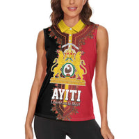 Haiti First Empire 1804-1806 Women Sleeveless Polo Shirt Liberte ou la Mort!