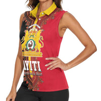 Haiti First Empire 1804-1806 Women Sleeveless Polo Shirt Liberte ou la Mort!