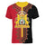 Haiti First Empire 1804-1806 Women V-Neck T-Shirt Liberte ou la Mort!