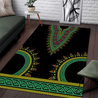 Liberia Coat of Arms Area Rug African Dashiki Style