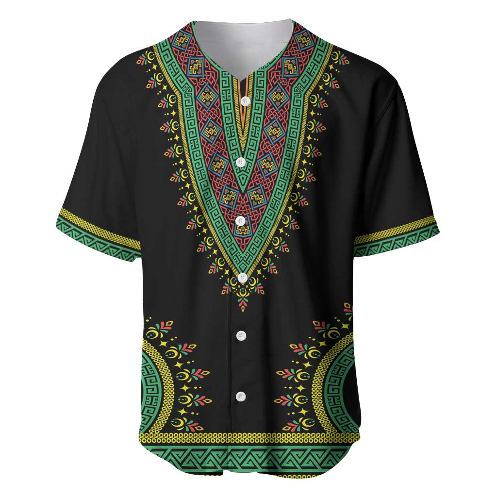 Liberia Coat of Arms Baseball Jersey African Dashiki Style