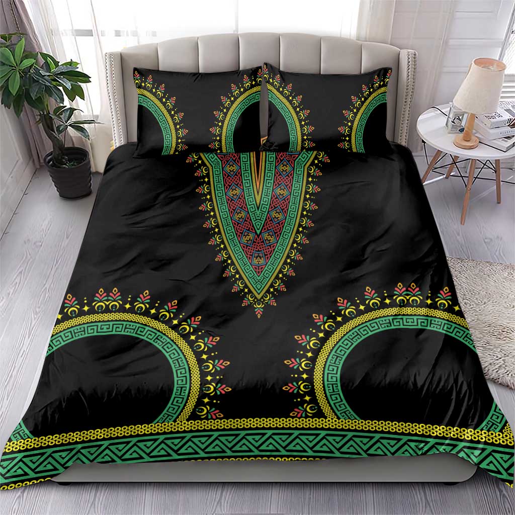 Liberia Coat of Arms Bedding Set African Dashiki Style