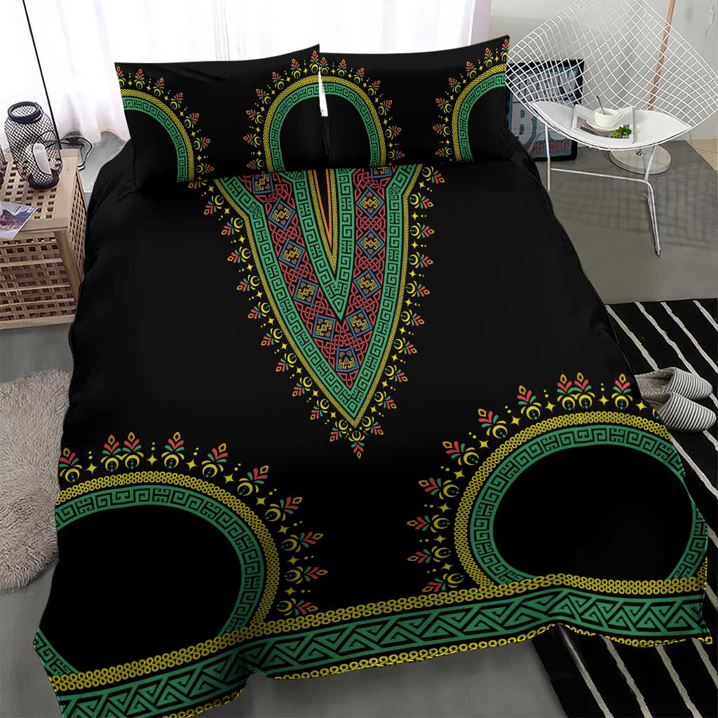 Liberia Coat of Arms Bedding Set African Dashiki Style