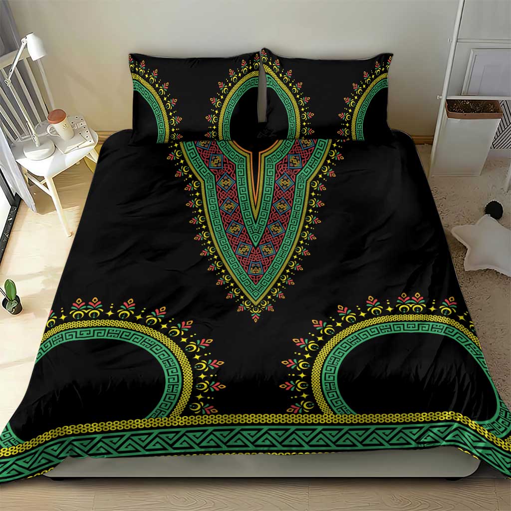 Liberia Coat of Arms Bedding Set African Dashiki Style