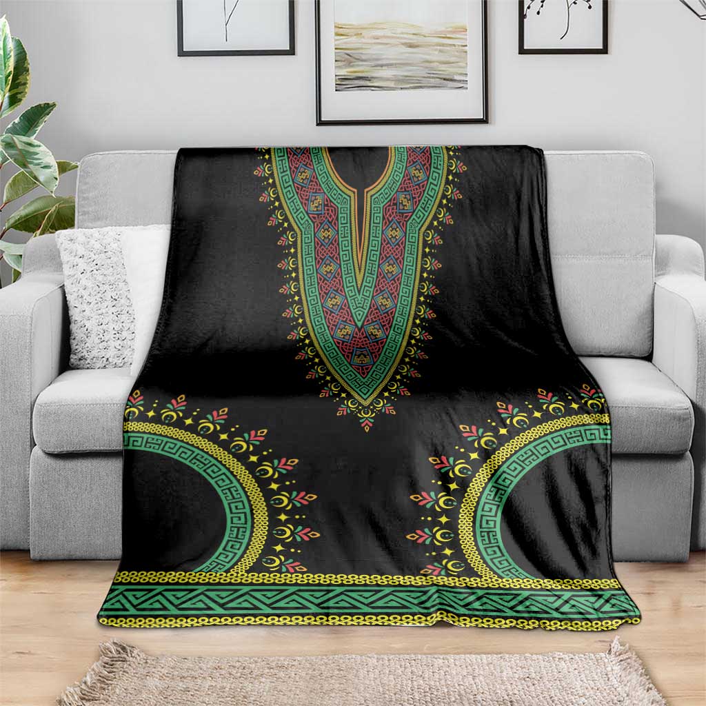 Liberia Coat of Arms Blanket African Dashiki Style