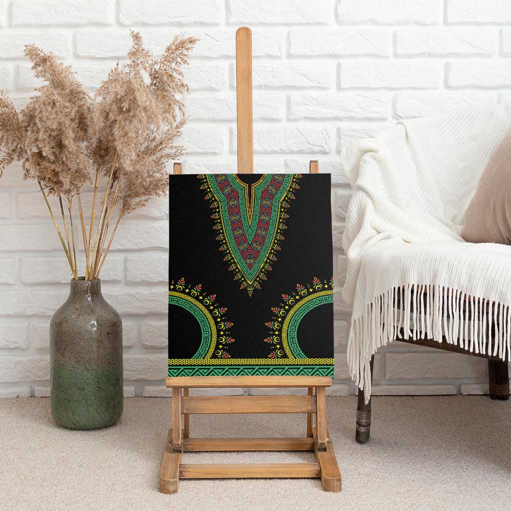 Liberia Coat of Arms Canvas Wall Art African Dashiki Style
