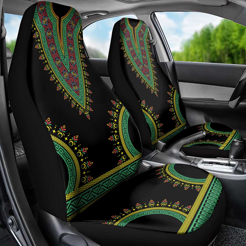 Liberia Coat of Arms Car Seat Cover African Dashiki Style