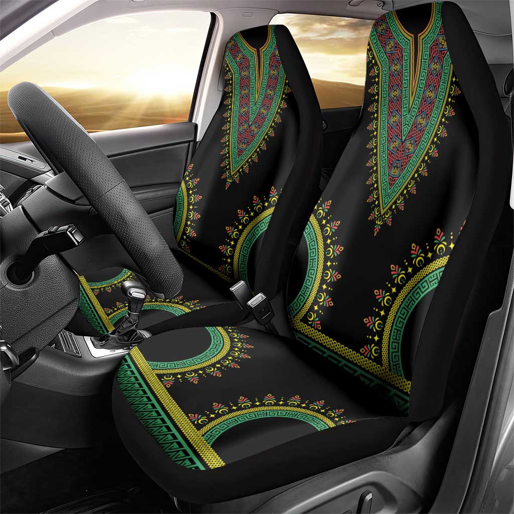 Liberia Coat of Arms Car Seat Cover African Dashiki Style
