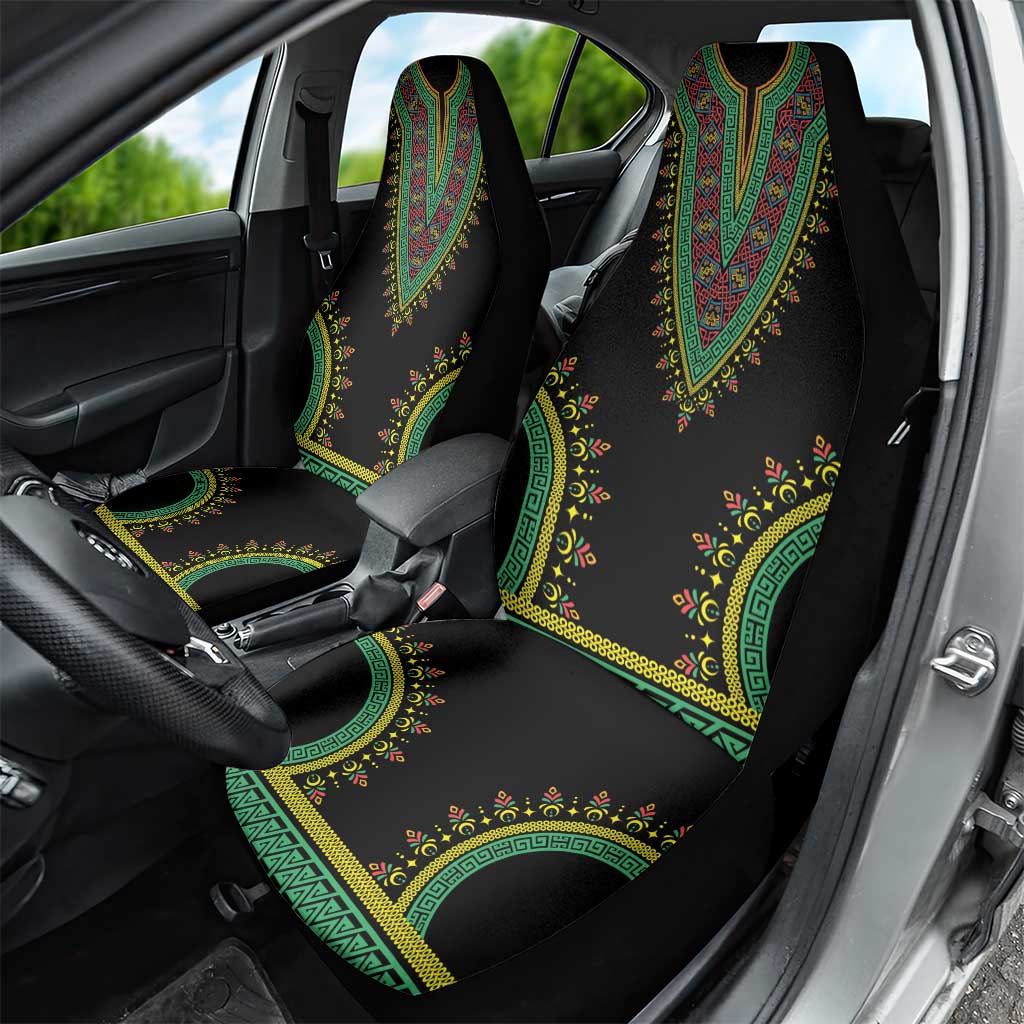 Liberia Coat of Arms Car Seat Cover African Dashiki Style
