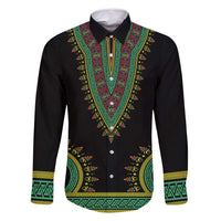 Liberia Coat of Arms Family Matching Long Sleeve Bodycon Dress and Hawaiian Shirt African Dashiki Style