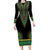 Liberia Coat of Arms Family Matching Long Sleeve Bodycon Dress and Hawaiian Shirt African Dashiki Style