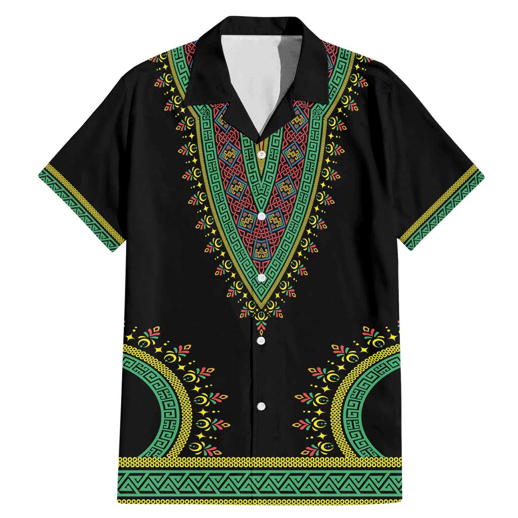 Liberia Coat of Arms Family Matching Mermaid Dress and Hawaiian Shirt African Dashiki Style